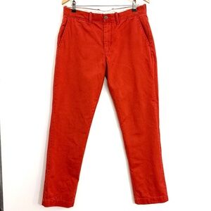J. Crew Straight-fit Chino Pants Orange 32 x 32